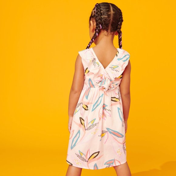 Tea Collection High Low Ruffle Neck Dress - Picture 2 of 3